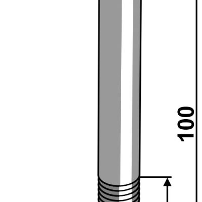 Hexagon bolt M10x1,5x100 without nut