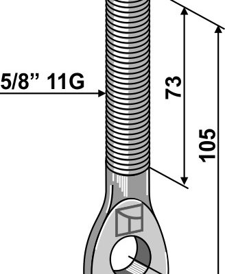 Eye bolt 5/8'' 11G