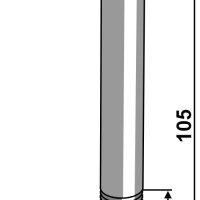 Hexagon bolt M12x1,75x105 without nut
