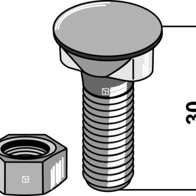 Bolt M12x1,75x30 - 12.9