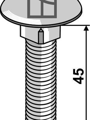 Saucer-head screw M12x1,75x45 - galvanized