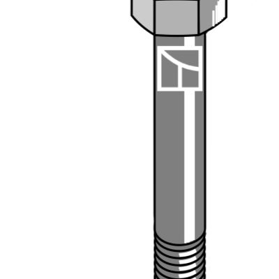 Security bolt M12 without nut