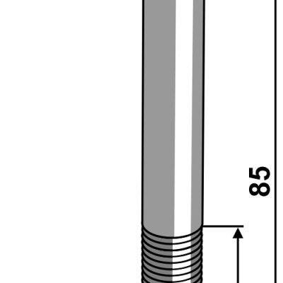 Hexagon bolt M12x1,75x85 without nut
