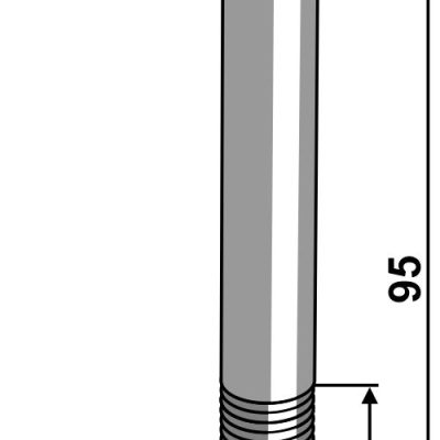 Hexagon bolt M12x1,75x95 without nut