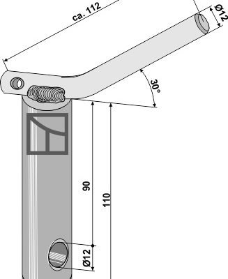 Security pins for lower links
