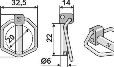 Linch pin 6.0x21