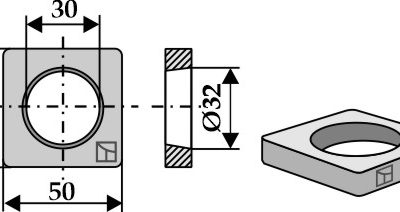 Flat welding plate