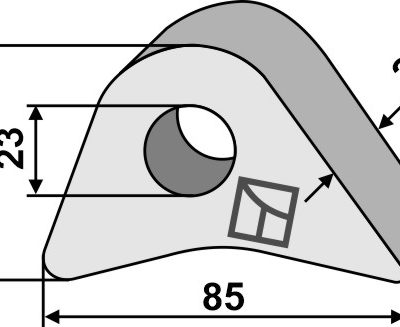 Lock, forged (claw fastening)