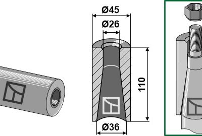 Welding bush 110mm