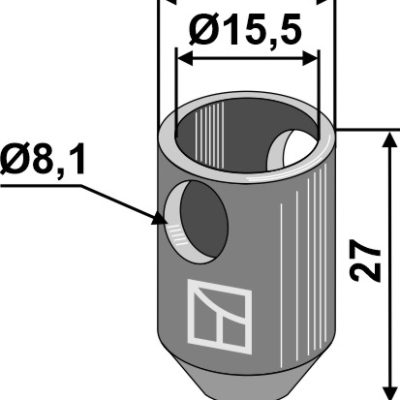 Connection bell for Nimco