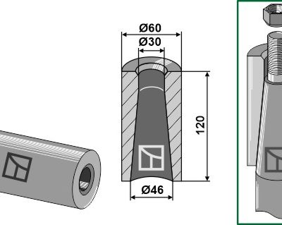 Welding bush 120mm