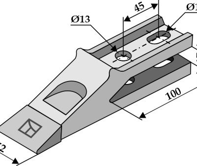 Standard teeth for front loader shavel