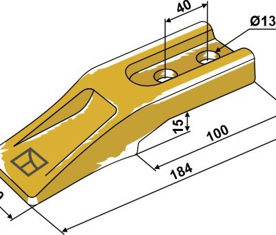 Standard teeth for front loader shavel
