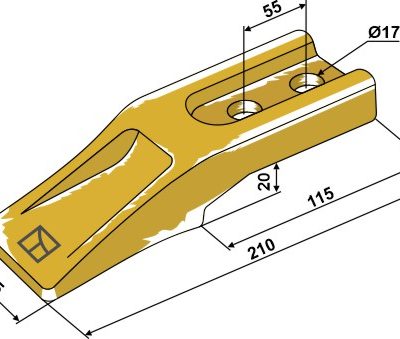 Standard teeth for front loader shavel