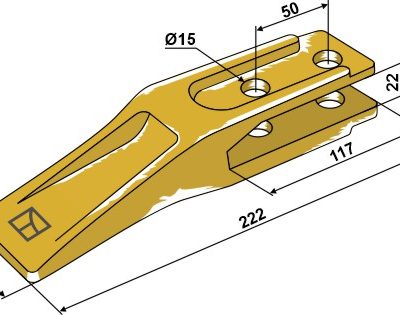 Standard teeth for front loader shavel