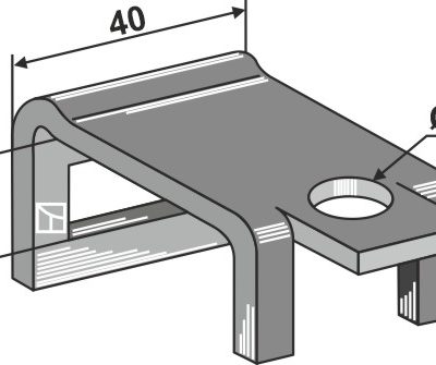 Clamp for tine 26x10