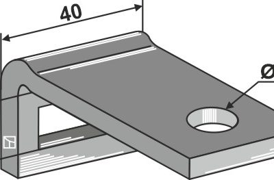 Clamp for tine 25х8