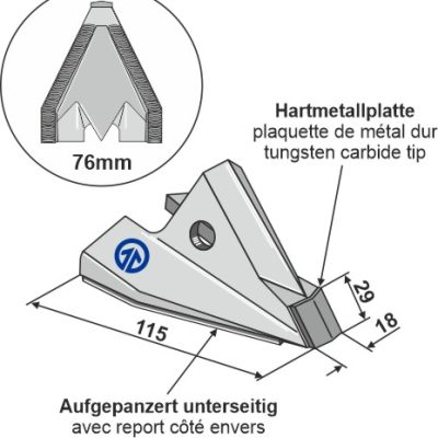 Replacement tip - Seed only