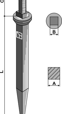 Harrow teeth from boron steel