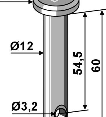 Cotter bolt  Ø12x60