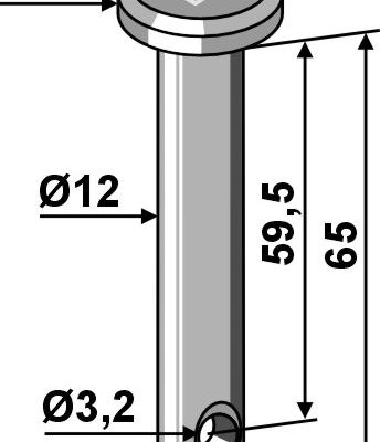 Cotter bolt  Ø12x65