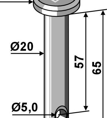 Cotter bolt Ø20x65