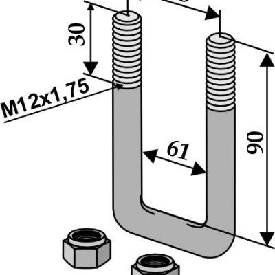 Stirrup bolt - M12x1,75