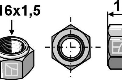 Self-locking nut - M16x1,5