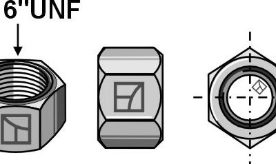 Hexagon nut - 7/16'' UNF