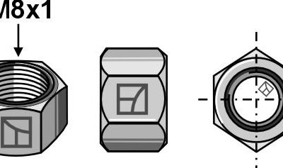 Hexagon nut - M8x1