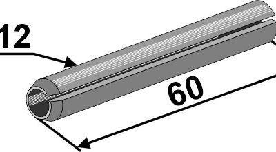 Clamping pin - Ø12x60