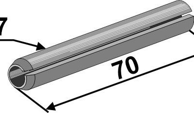 Clamping pin - Ø7x70