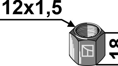 Nut M12x1,5