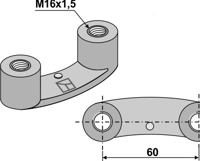 Lifting nut - M16x1,5
