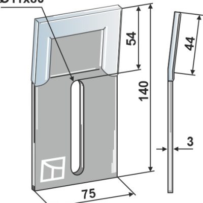 Scraper for packer rolls - DURAFACE