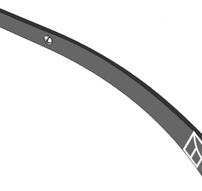 Moldboard slat - right