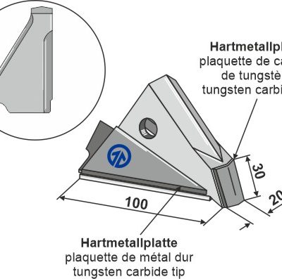 Replacement point right - Seed and fertilizer