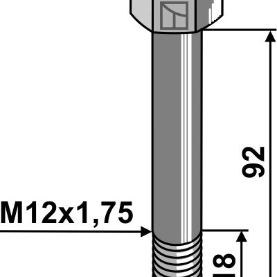 Bolt M12x1,75 - 12.9