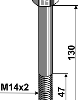 Bolt M14x130 - 10.9