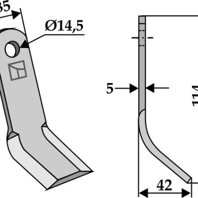 Y-blade 114x35mm