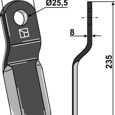Flail 235x60mm
