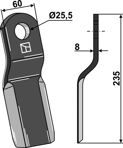 Flail 235x60mm