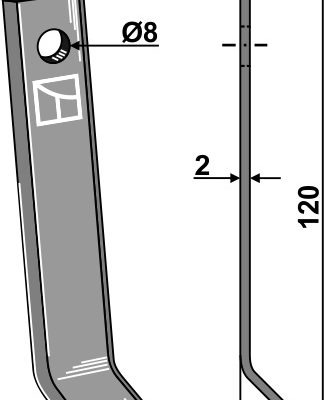 Y-blade 120x18,5mm