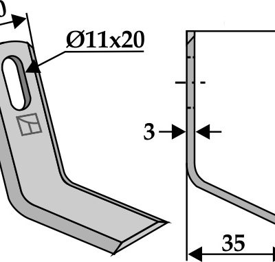 Y-blade 78x30mm