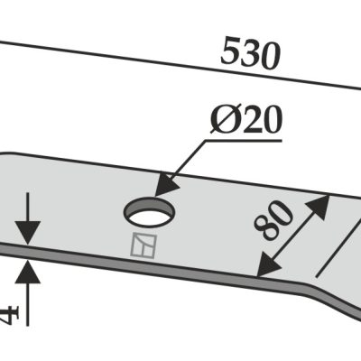 Mower blade 530mm