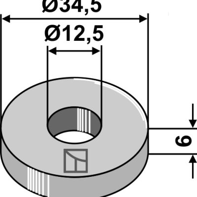 Washer Ø34,5x6xØ12,5