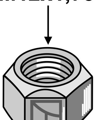 Self-locking nut - M12x1,75