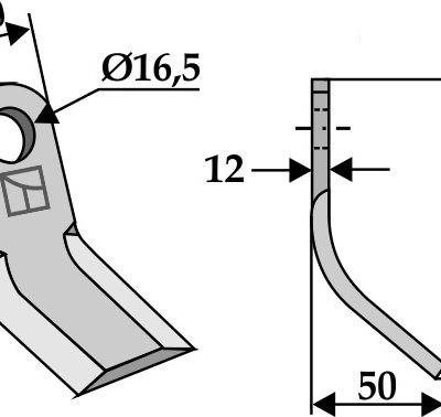 Y-blade 112x40mm