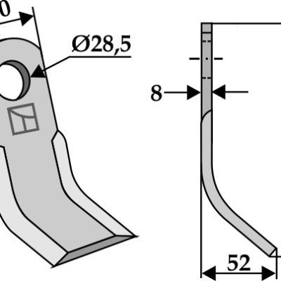 Y-blade 193x60mm