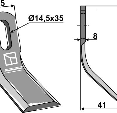 Y-blade 113x35mm